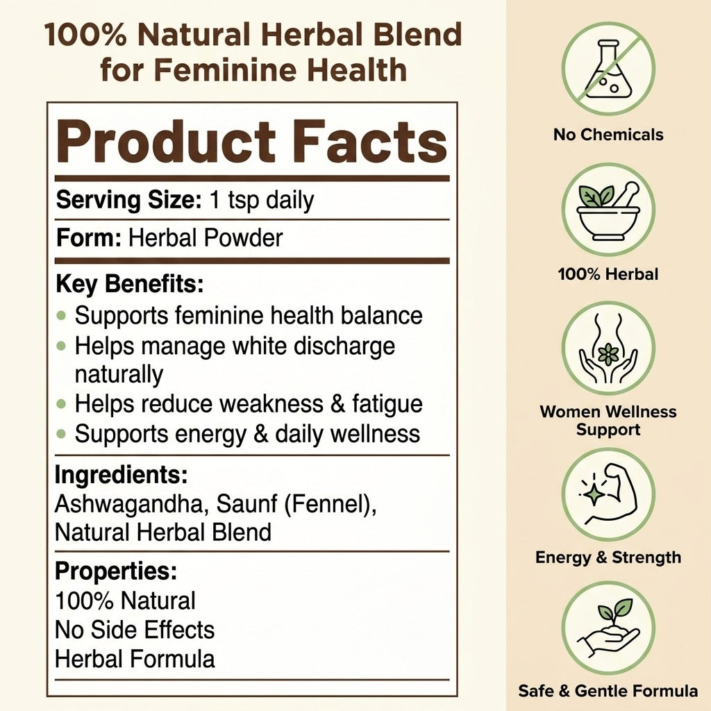 LeeFood Powder – Leukorrhea & White Discharge