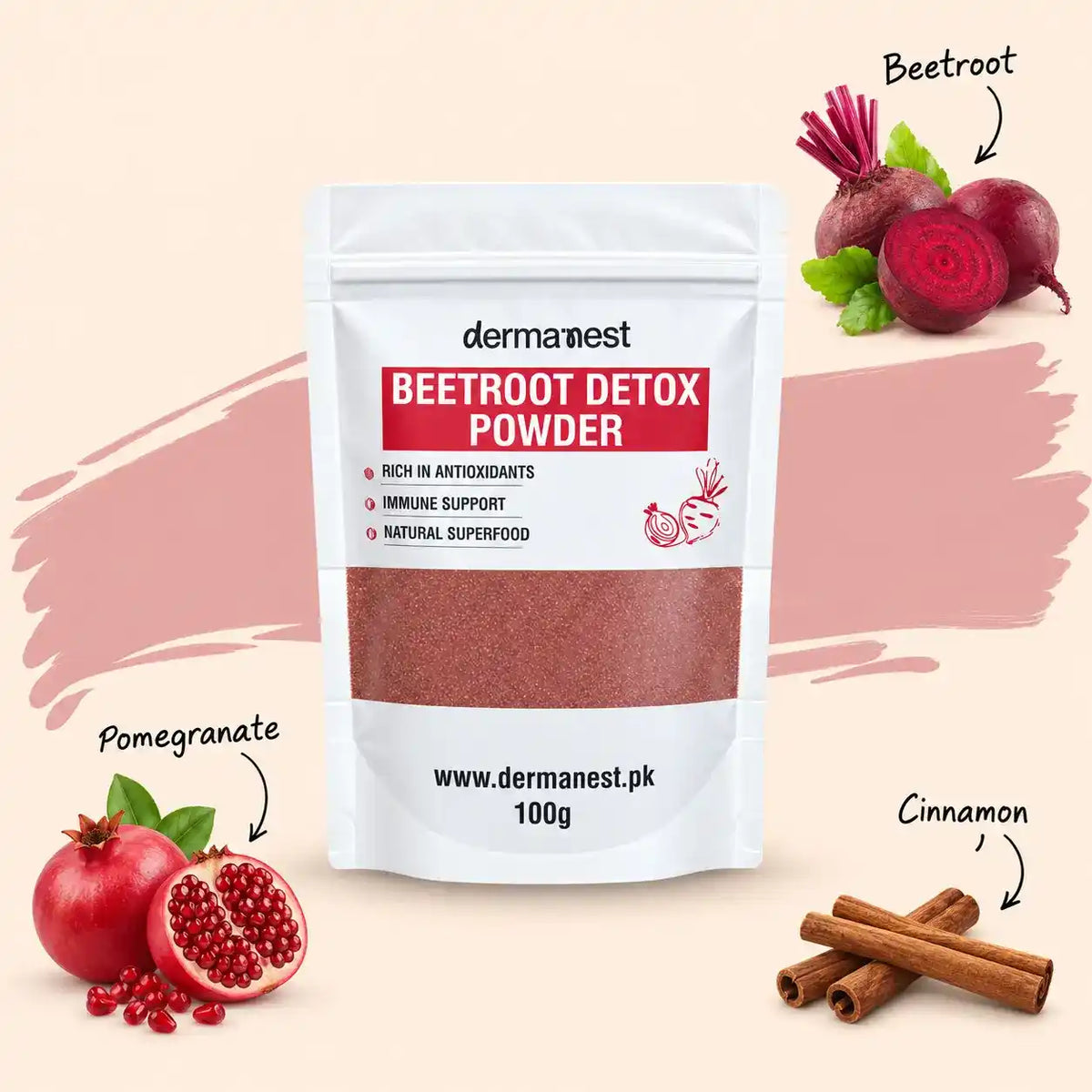 Beetroot Detox Powder - For Skin, Cardio & Gut